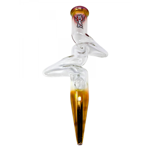 16" ZONG! Gold Fumed Edges with Clear Center Steamroller - [ZR50-U]